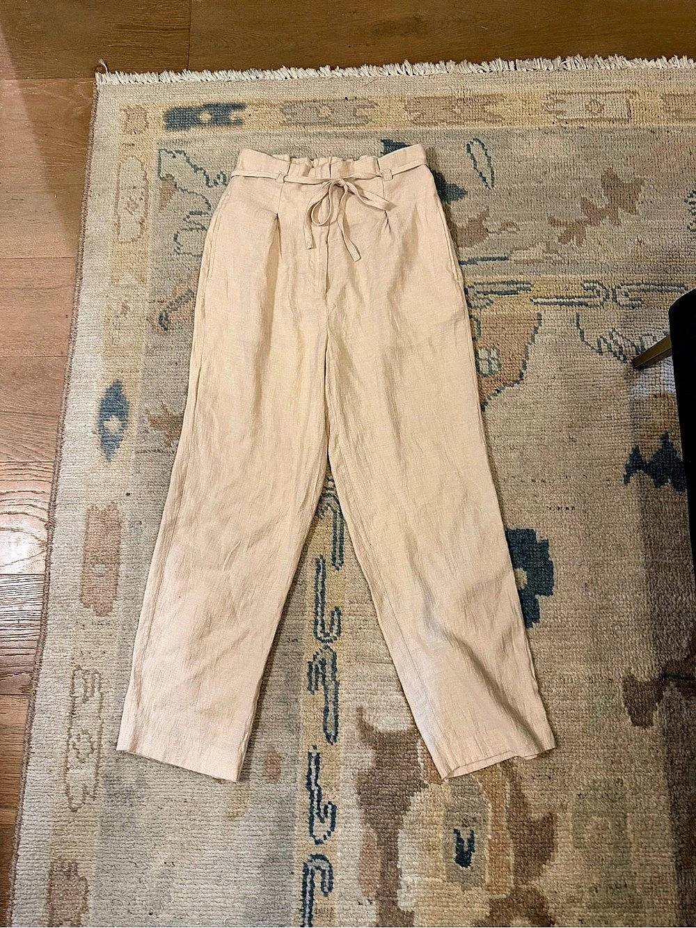 MNG Straight Leg Pants in Cream US S